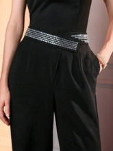 The Great Gatsby x MOTF RHINESTONE WAIST SLANT POCKET STRAIGHT LEG PANTS